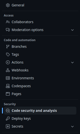 Cómo llegar a la configuración de *Dependabot*