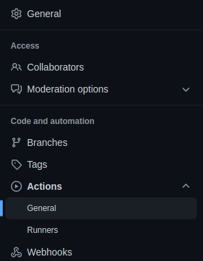 Configuración de *GitHub Actions*